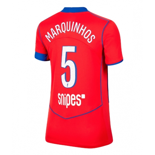 Billige Fotballdrakt Paris Saint-Germain Marquinhos #5 Replika Tredjedrakt Dame 2025-26 Kortermet Billige Fotballdrakt Paris Saint-Germain Marquinhos #5 Replika Tredjedrakt Dame 2025-26 Kortermet